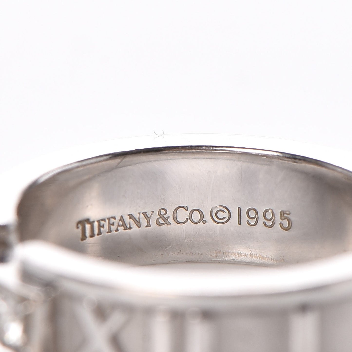 18K White Gold Diamond Atlas Ring 49.5 5