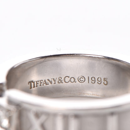 Tiffany 18K White Gold Diamond Atlas Ring 49.5 5 4 of 5