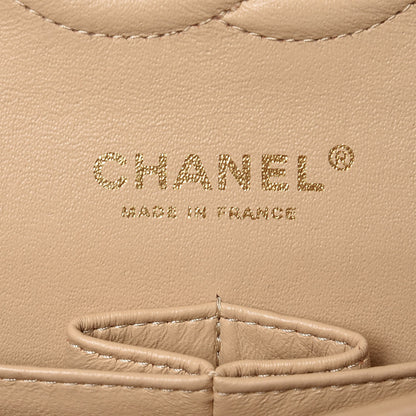 Chanel Caviar Quilted Medium Double Flap Beige Clair 6 of 8