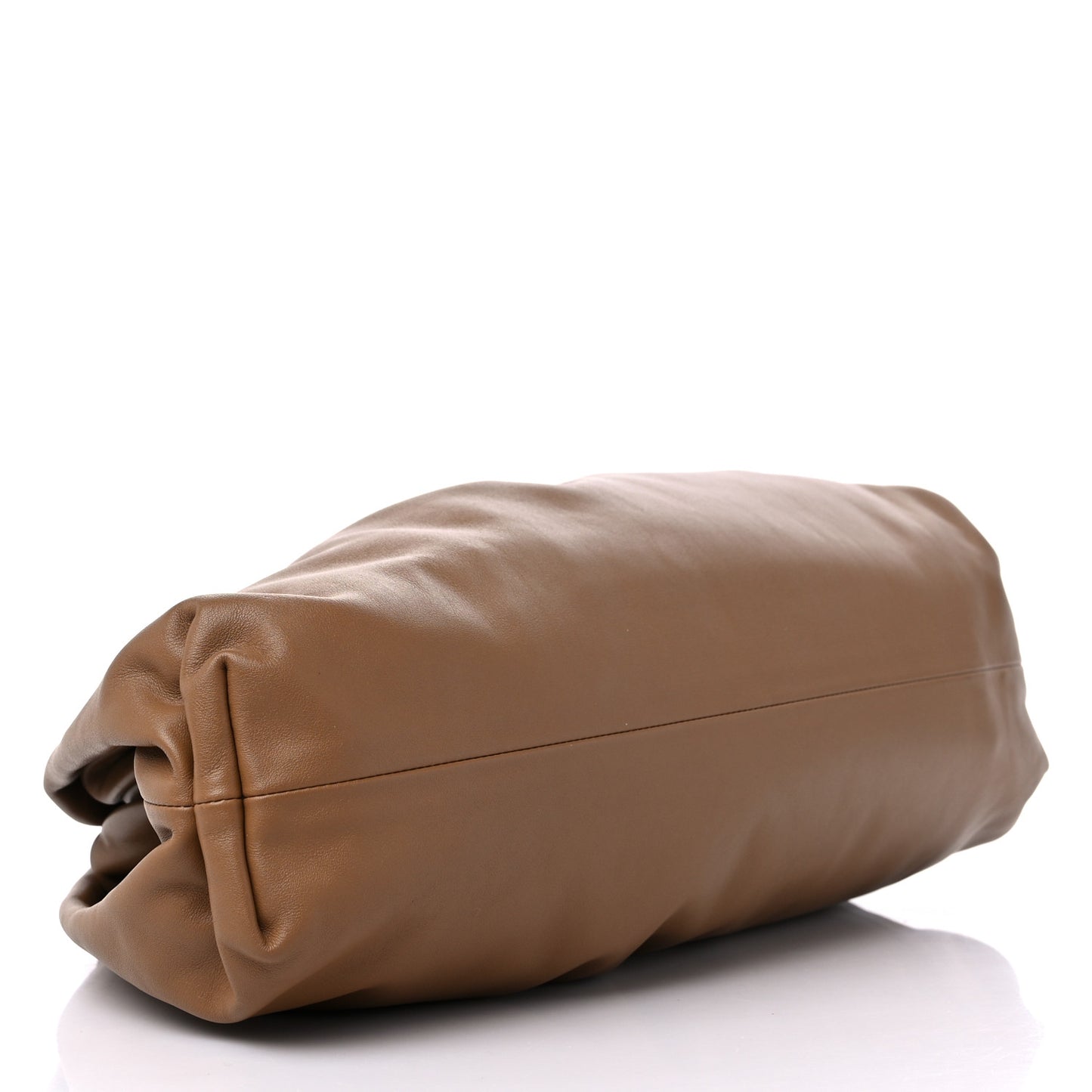 Smooth Butter Calf The Pouch Oversized Clutch Teak