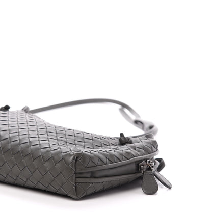 Bottega Veneta Nappa Intrecciato Pillow Crossbody Messenger Light Grey 11 of 13