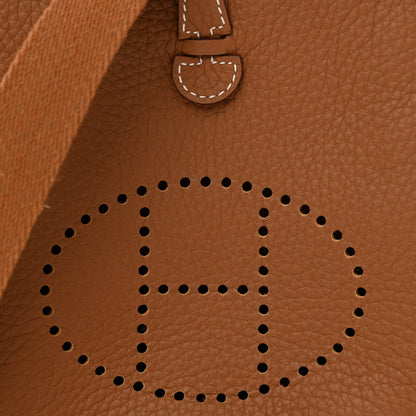 Hermes Taurillon Clemence Evelyne TPM Gold 8 of 10