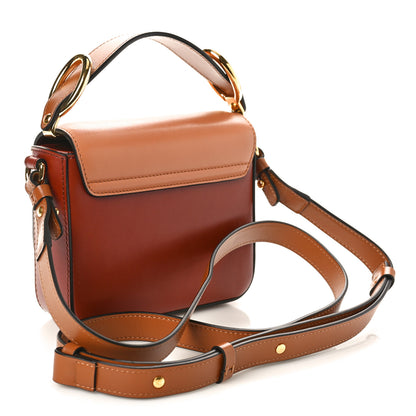 Chloe Shiny Calfskin Suede Mini C Double Carry Brown 3 of 8
