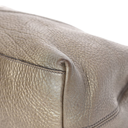 Gucci Metallic Pebbled Calfskin Medium Soho Chain Shoulder Bag Golden Beige 21 of 25