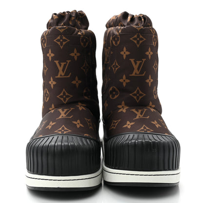 Louis Vuitton Monogram Polar Flat Half Boots 38 Black 2 of 8