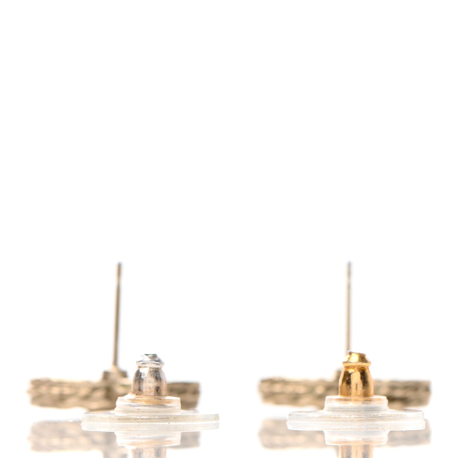 Chanel Pearl CC Earrings Gold 3 of 4