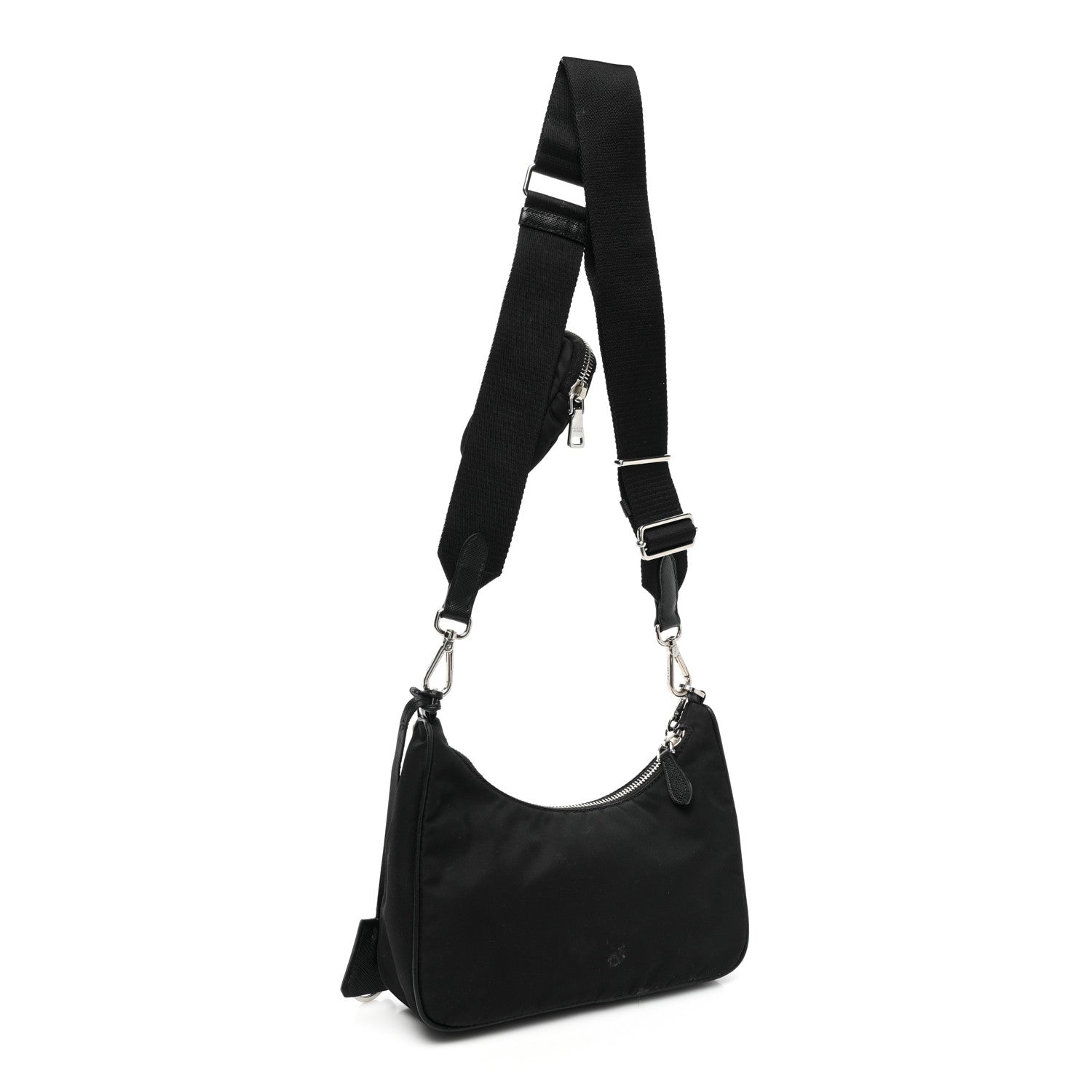 Prada Nylon Re-Edition 2005 Shoulder Bag Black 2 of 8