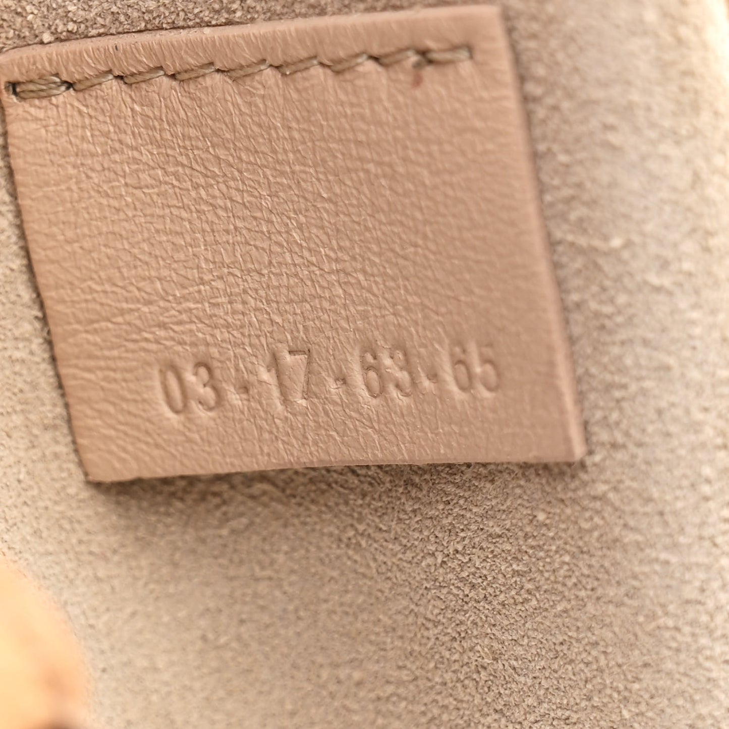 Grained Lambskin Mini Drew Shoulder Bag  Softy Brown