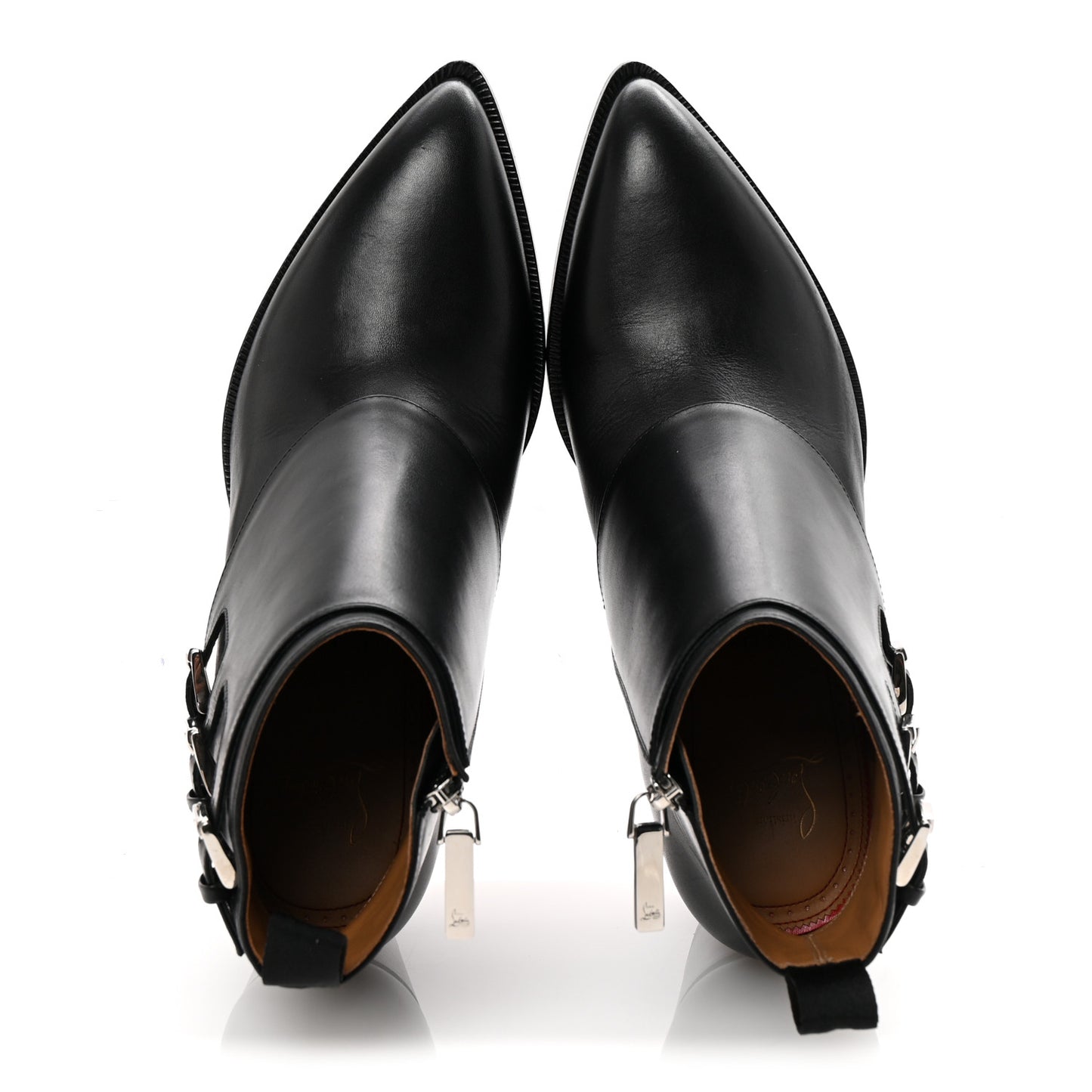 Calfskin Will Buckle Boots 39.5 Black