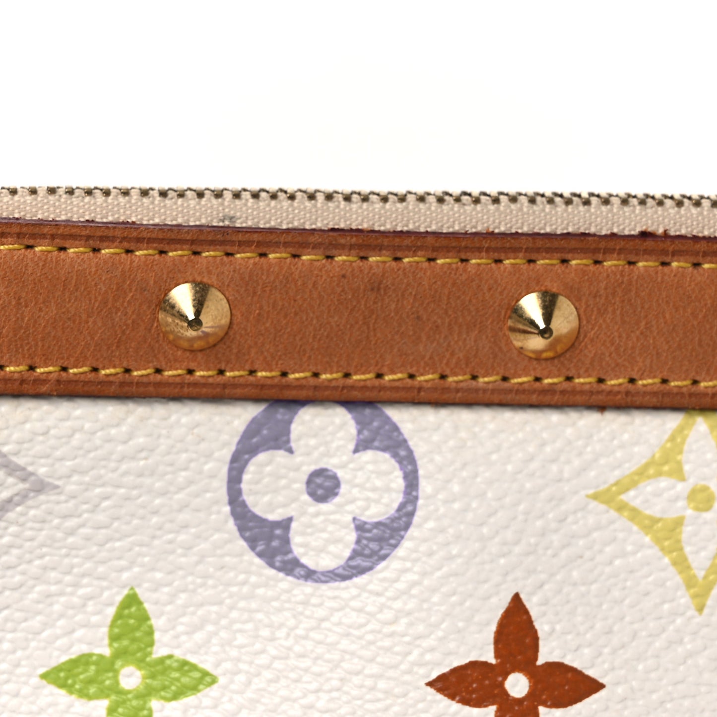 Monogram Multicolor Pochette Accessories White