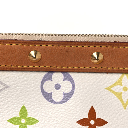 Louis Vuitton Monogram Multicolor Pochette Accessories White 10 of 11