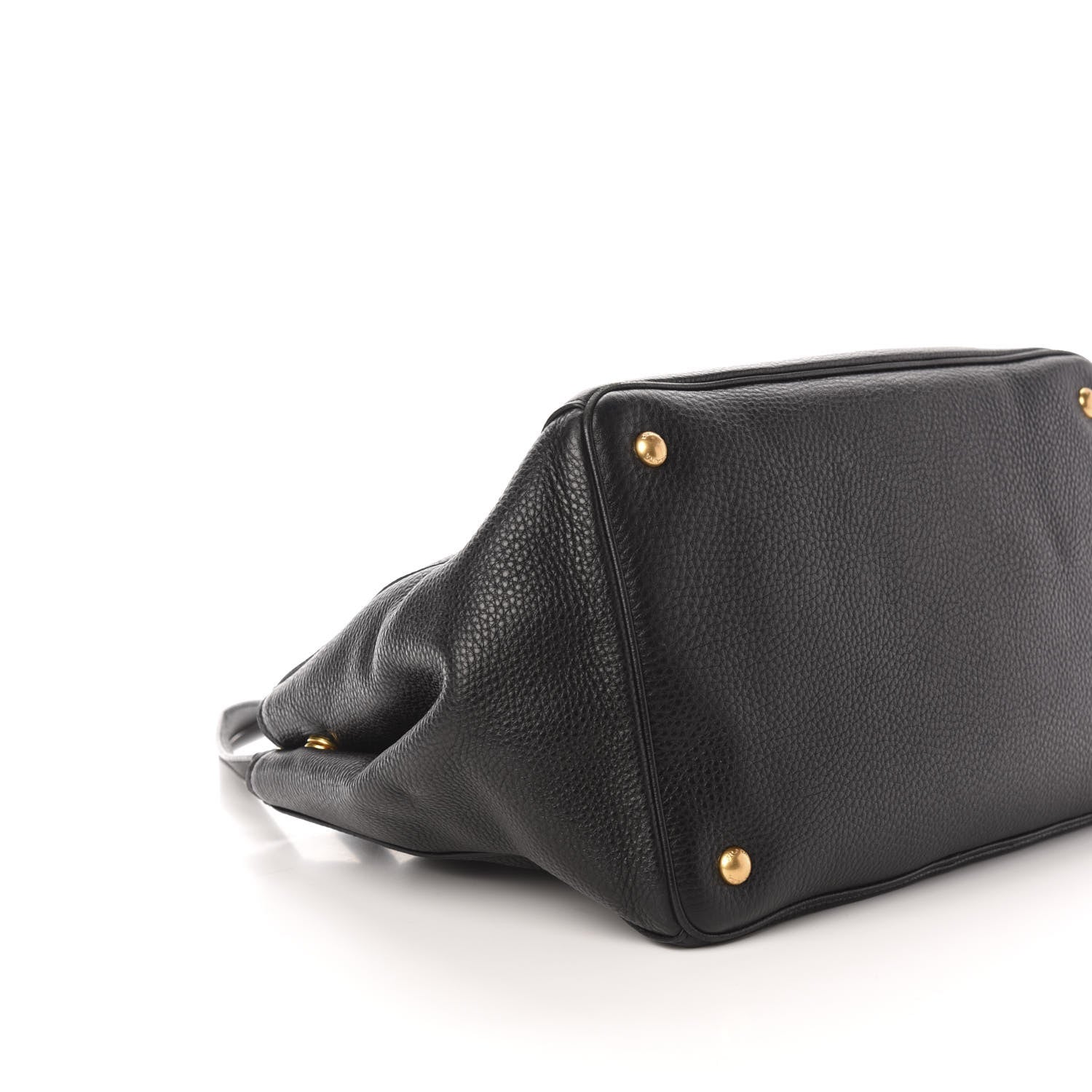 Prada Vitello Daino Shopping Tote Black 9 of 11