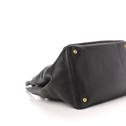 Prada Vitello Daino Shopping Tote Black 9 of 11