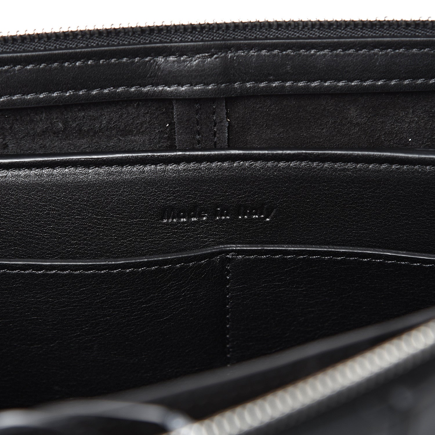 Celine Supple Natural Calfskin Tri-Fold Clutch Black 6 of 13