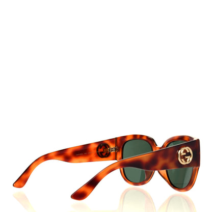Gucci Acetate Square Frame Sunglasses GG0142SA Tortoise 4 of 9