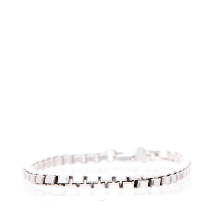 Tiffany Sterling Silver 4mm Venetian Link Bracelet 1 of 4