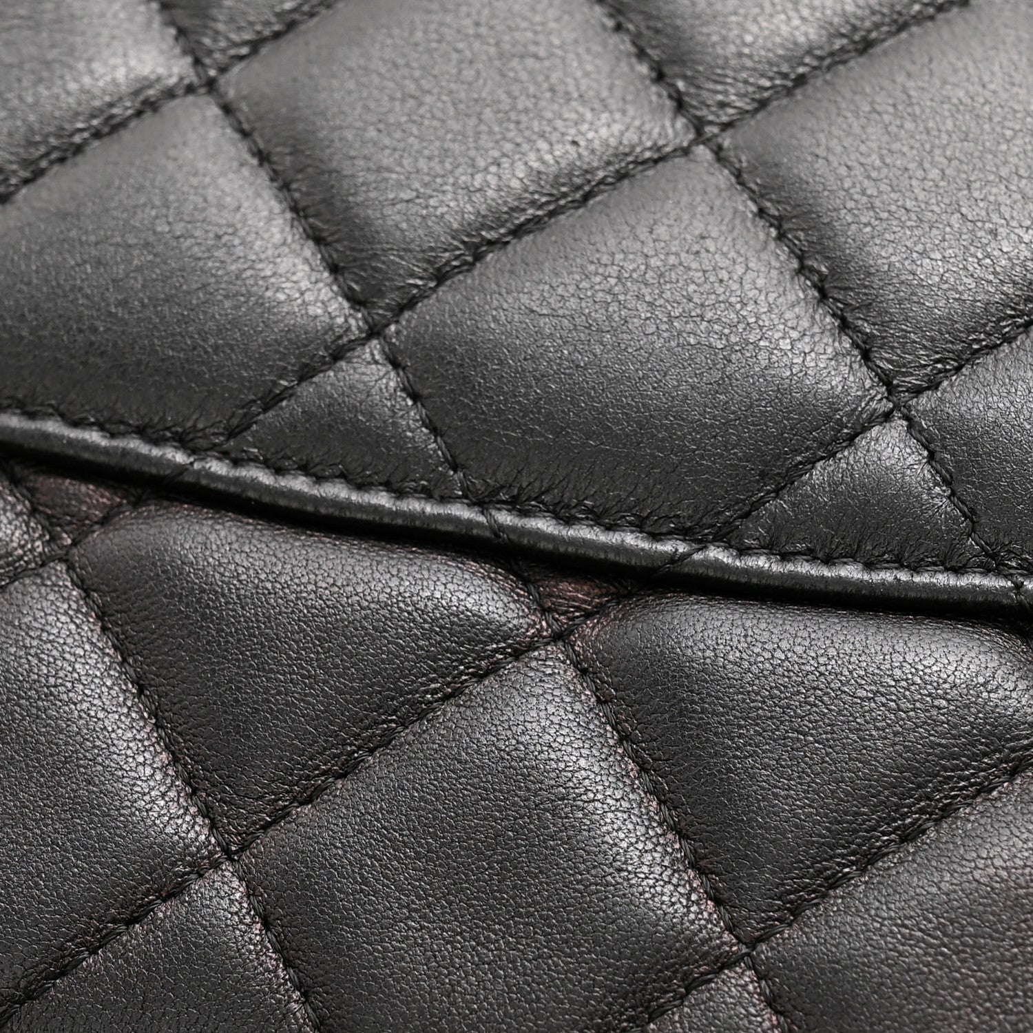 Chanel Lambskin Quilted Egyptian Amulet Zipped Pouch Black 11 of 11
