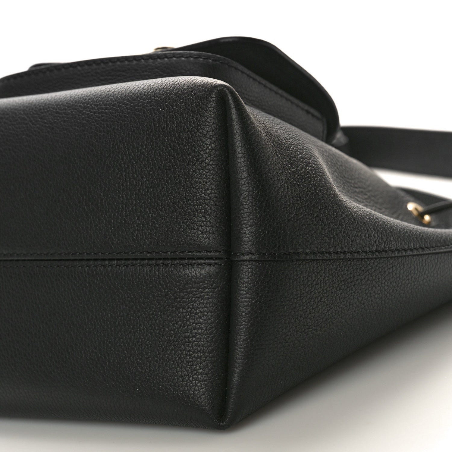 Louis Vuitton Calfskin Lockme Bucket MM Black 8 of 8