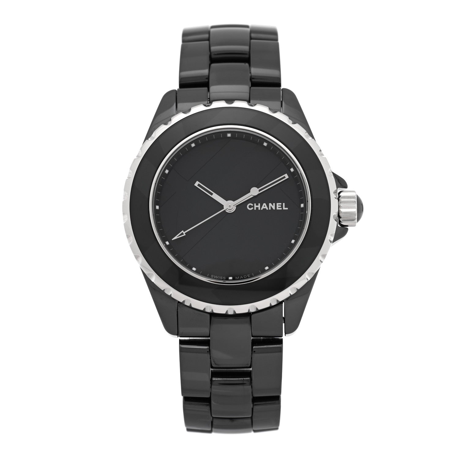 Chanel Stainless Steel Ceramic 38mm J12 Untitled Automatic Watch Black 1 of 5