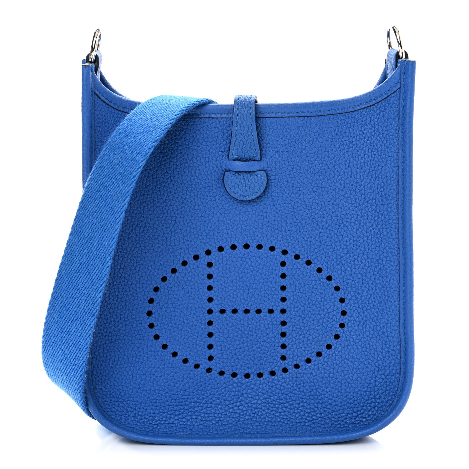 Hermes Taurillon Clemence Evelyne TPM Bleu Zellige 1 of 11