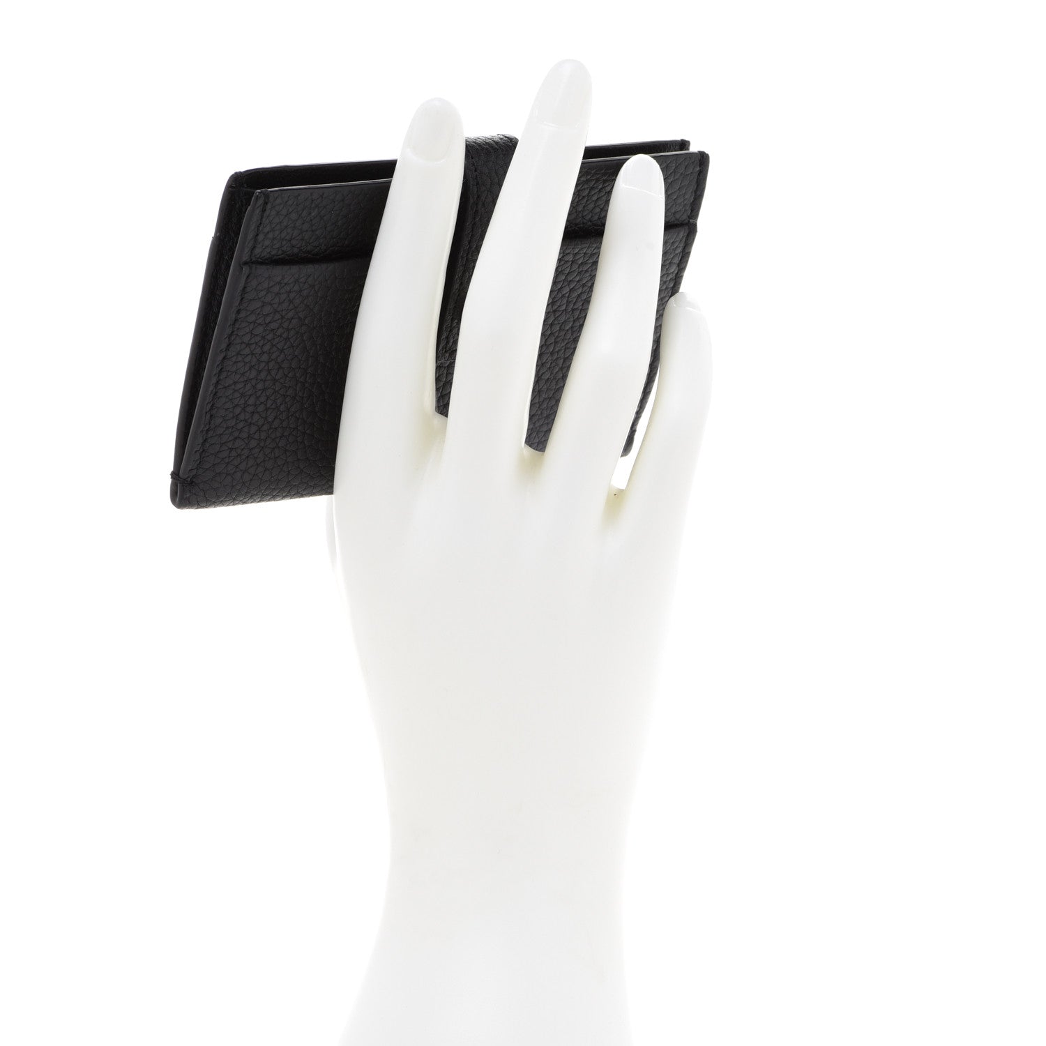 Saint Laurent Grained Calfskin Sac De Jour Card Case Black 2 of 9