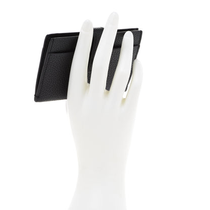 Saint Laurent Grained Calfskin Sac De Jour Card Case Black 2 of 9
