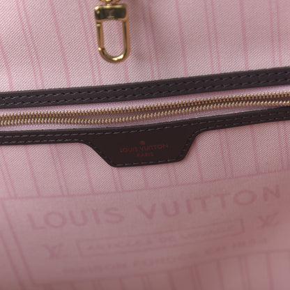 Louis Vuitton Damier Ebene Neo Neverfull MM Rose Ballerine 8 of 11