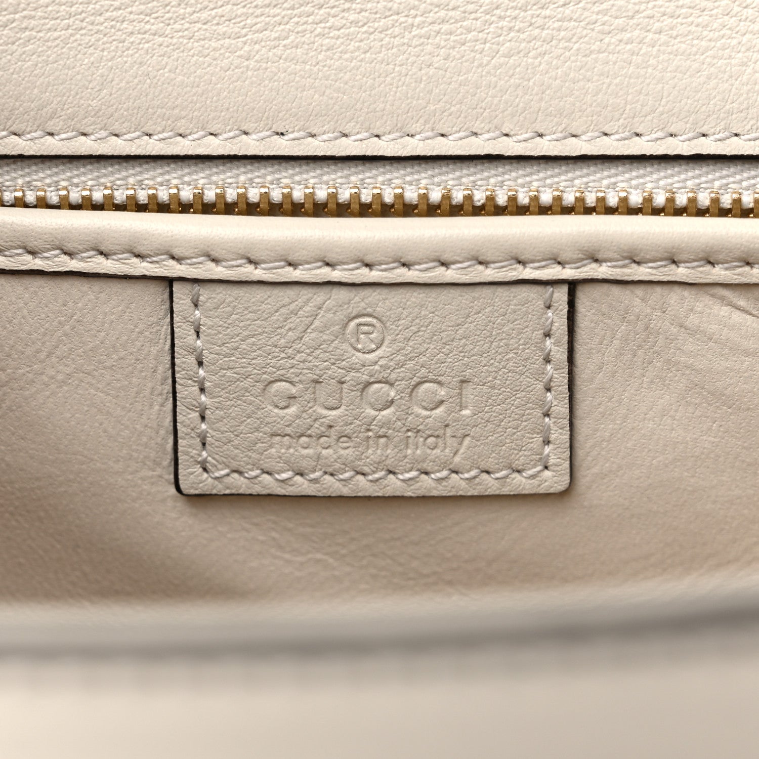 Gucci Roxy Calfskin Small Blondie Top Handle Shoulder Bag Mystic White 6 of 9