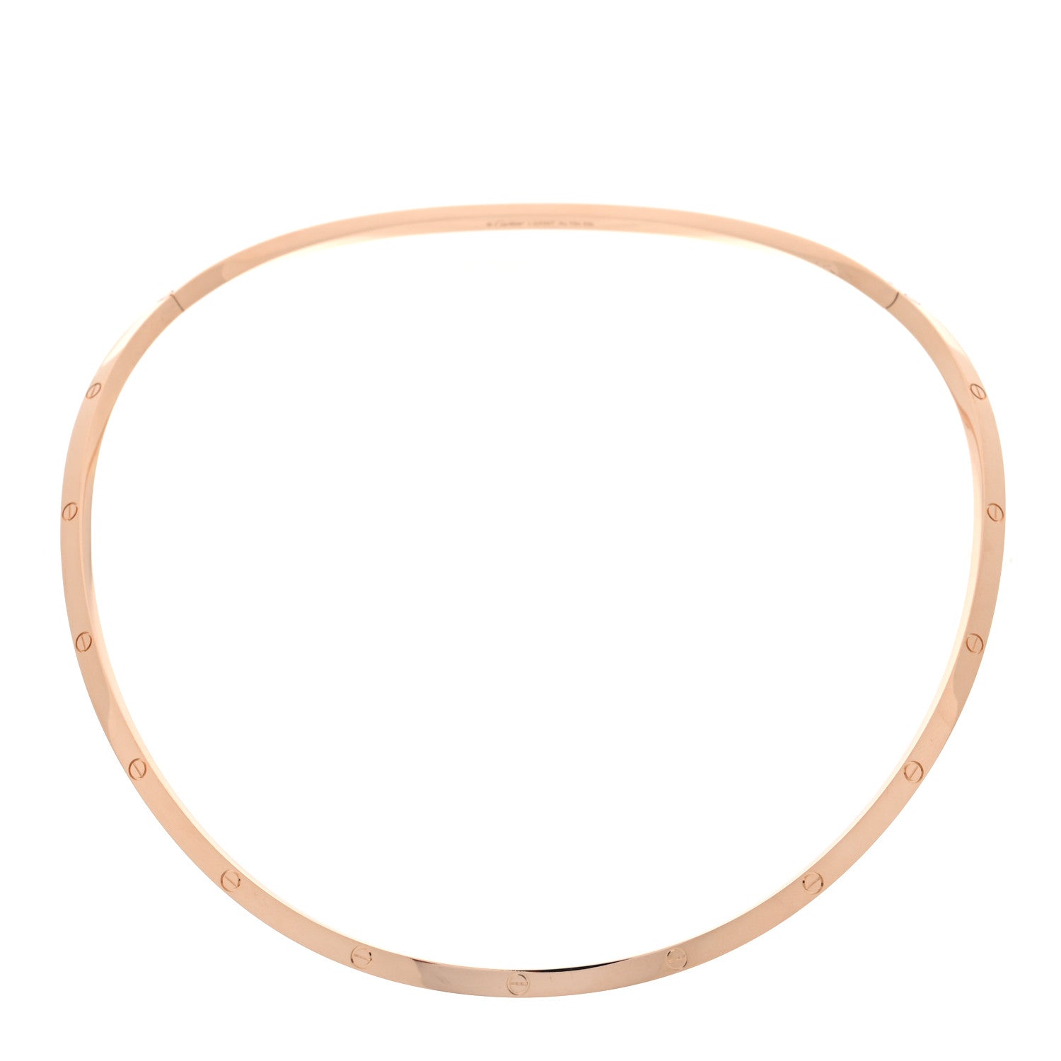 Cartier 18K Pink Gold Love Torque Necklace 1 of 5