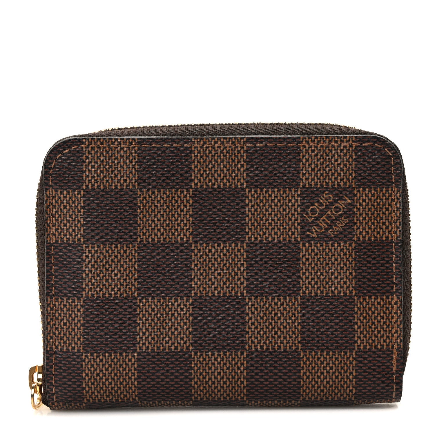 Louis Vuitton Damier Ebene Zippy Coin Purse Rose Ballerine 1 of 8