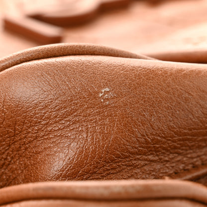 Saint Laurent Crinkled Calfskin Matelasse Monogram Medium Niki Chain Satchel Light Caramel 11 of 12