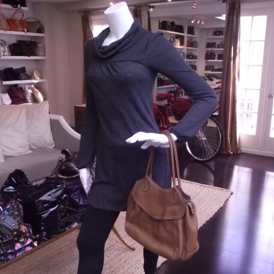 Leather Flap Hobo
