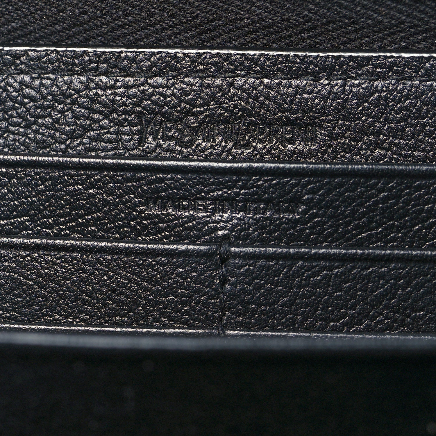 Saint Laurent Chevre Belle De Jour Zip Around Wallet Black 6 of 11