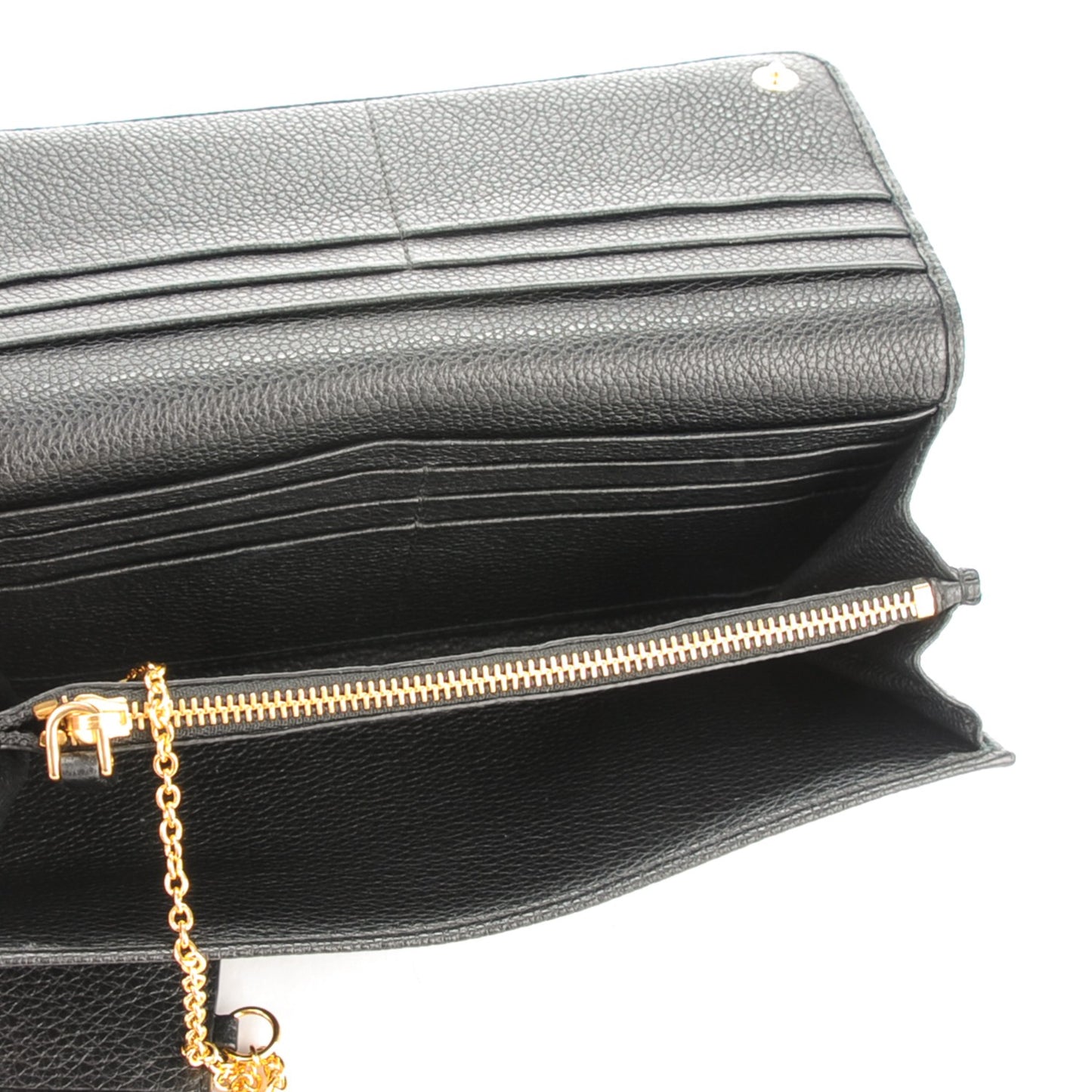 Vitello Phenix Continental Flap Wallet Nero Black