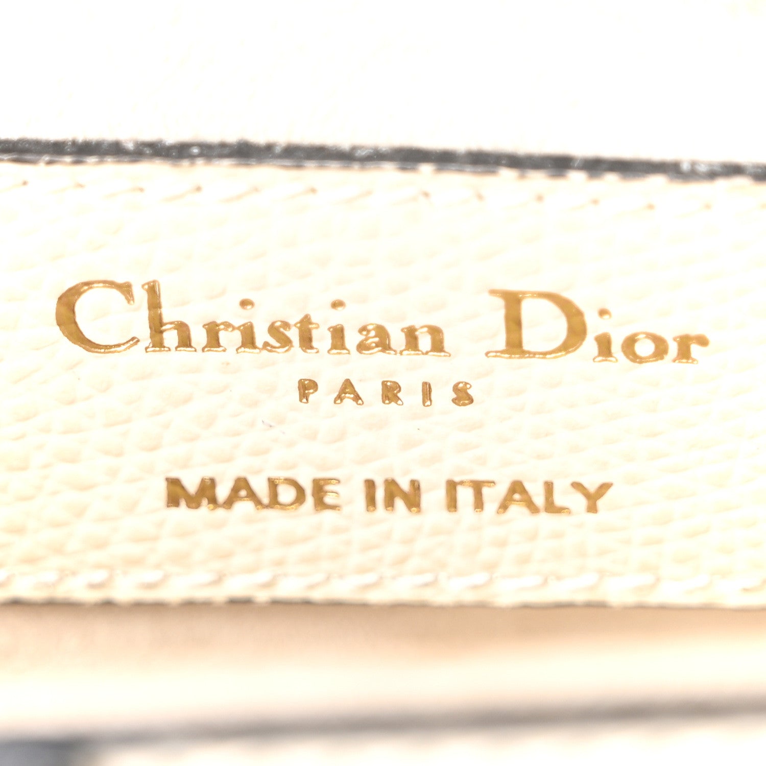 Christian Dior Grained Calfskin Mini Saddle Bag White 5 of 9