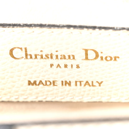 Christian Dior Grained Calfskin Mini Saddle Bag White 5 of 9