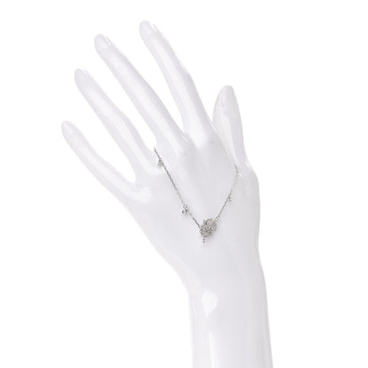 Gucci 18K White Gold Diamond GG Running Bracelet 17 2 of 7