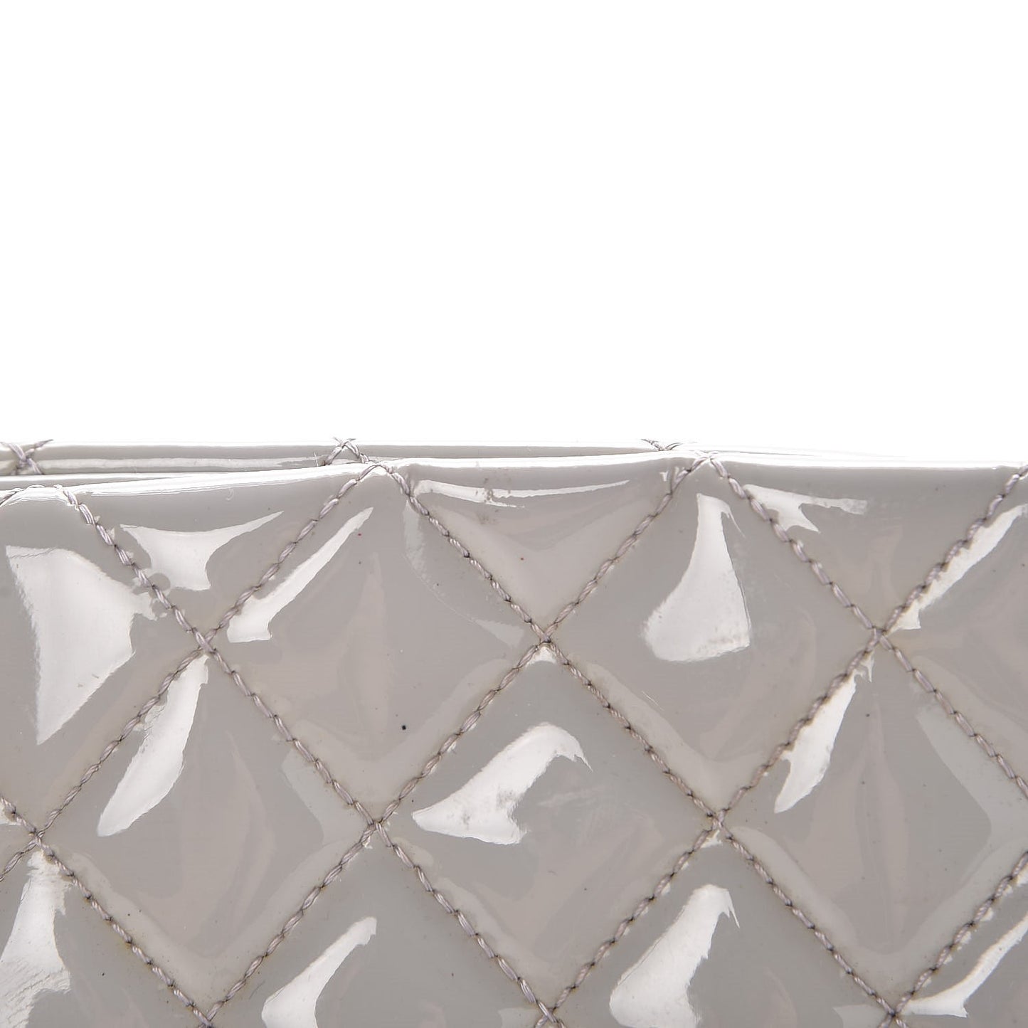 Patent Quilted Medium Just Mademoiselle Grey