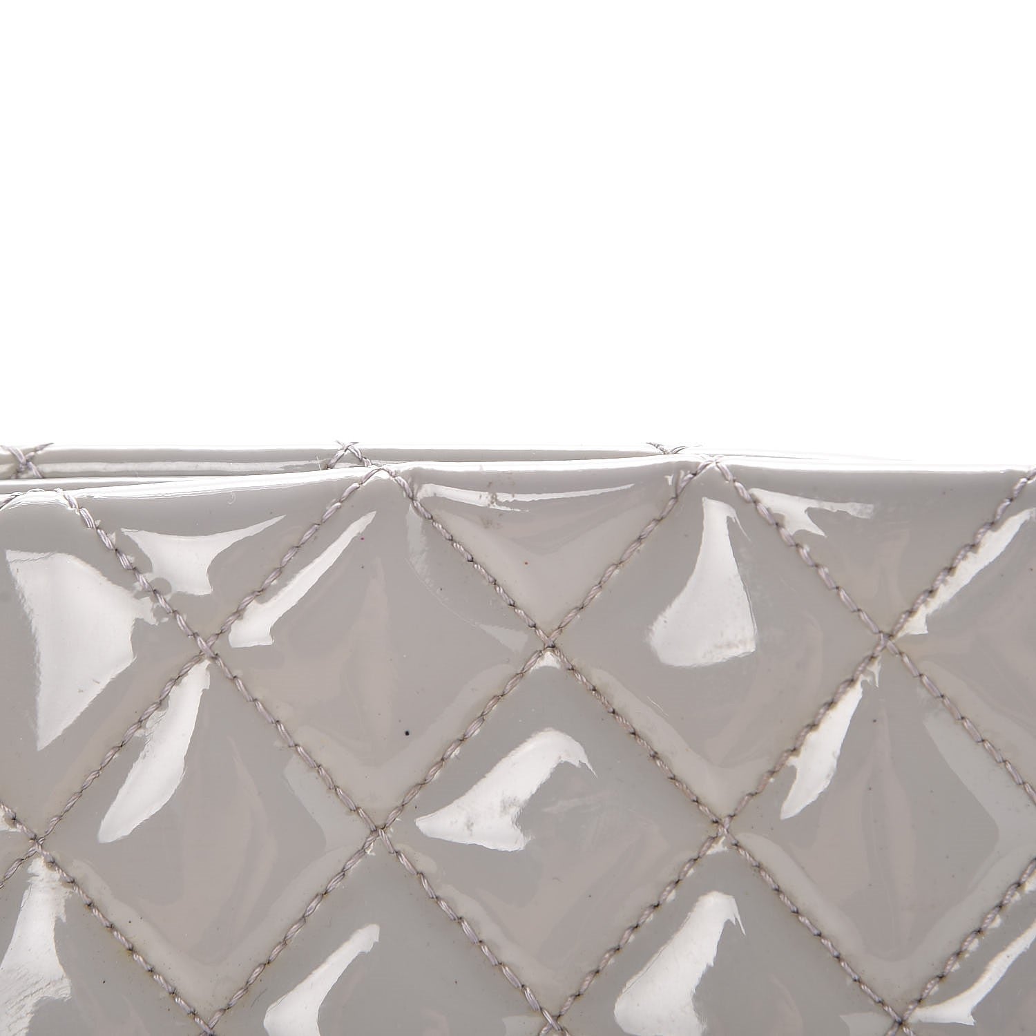 Chanel Patent Quilted Medium Just Mademoiselle Grey 12 of 13