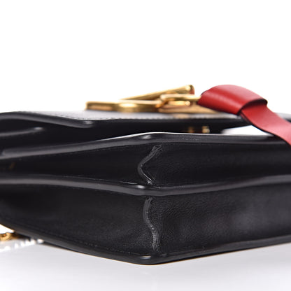 Valentino Garavani Smooth Calfskin Mini VRing Crossbody Bag Black 7 of 8