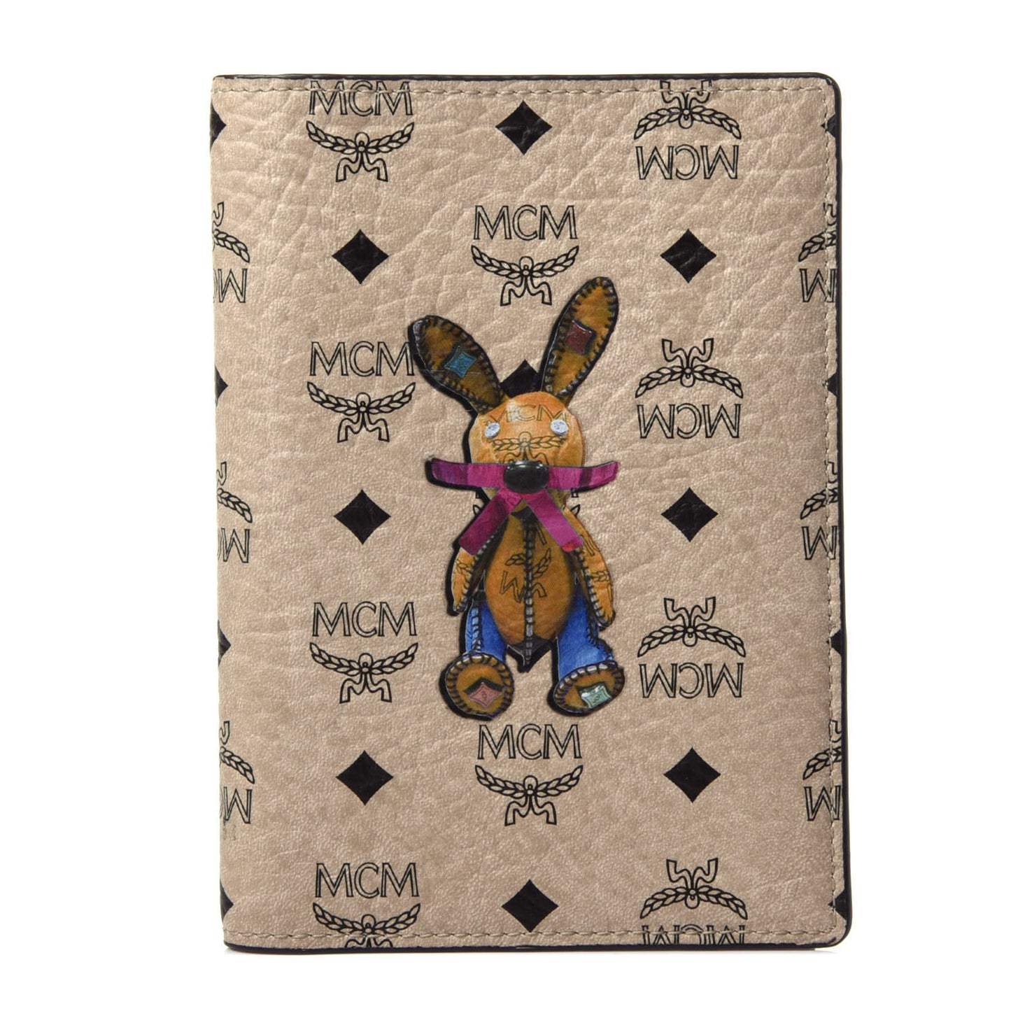Visetos Rabbit Passport Holder Beige