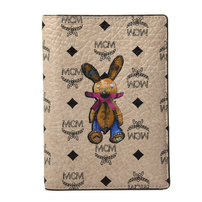 MCM Visetos Rabbit Passport Holder Beige 1 of 4