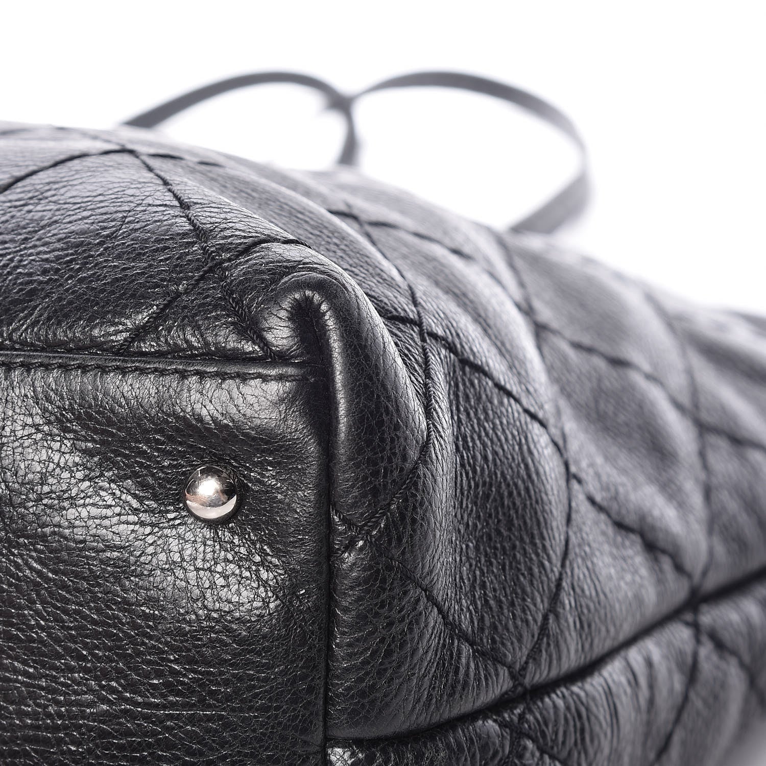 Chanel Glazed Calfskin Large On The Road Tote Black 14 of 15