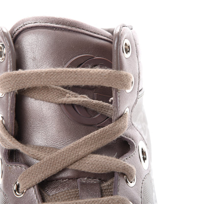 Gucci Imprime Monogram Coda High Top Sneakers 38.5 Mauve 10 of 10