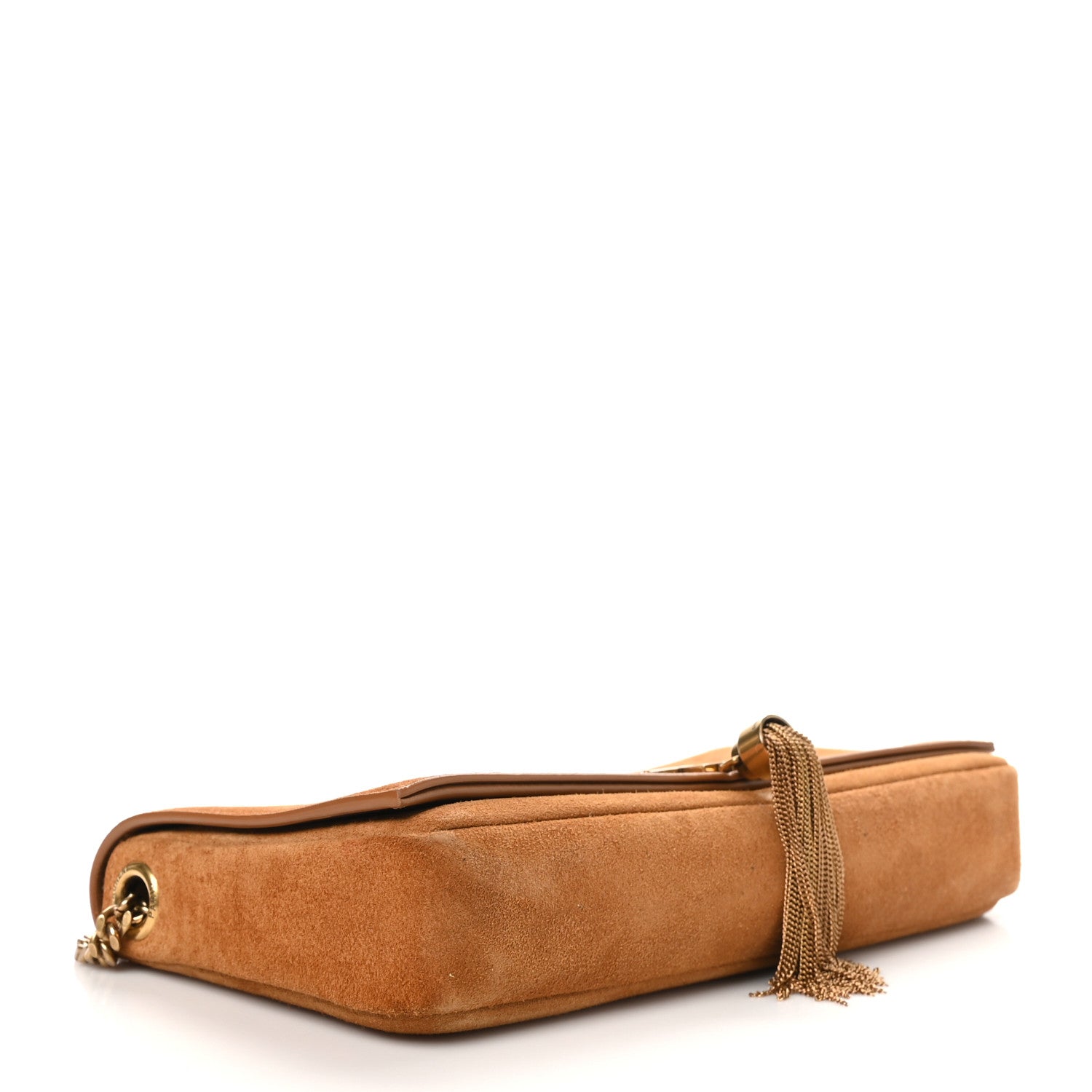 Saint Laurent Suede Monogram Tassel Kate 99 Cinnamon 4 of 10