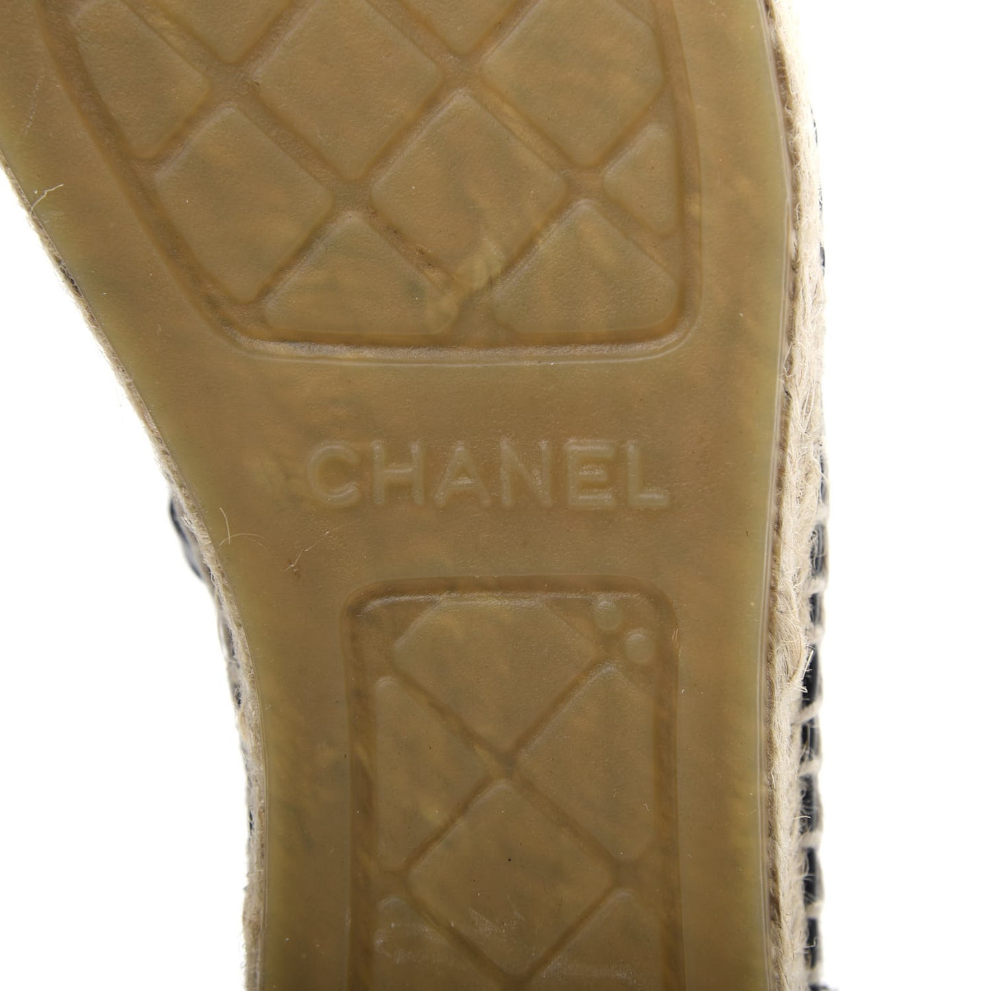 Mesh Grosgrain CC Espadrilles 36 Black