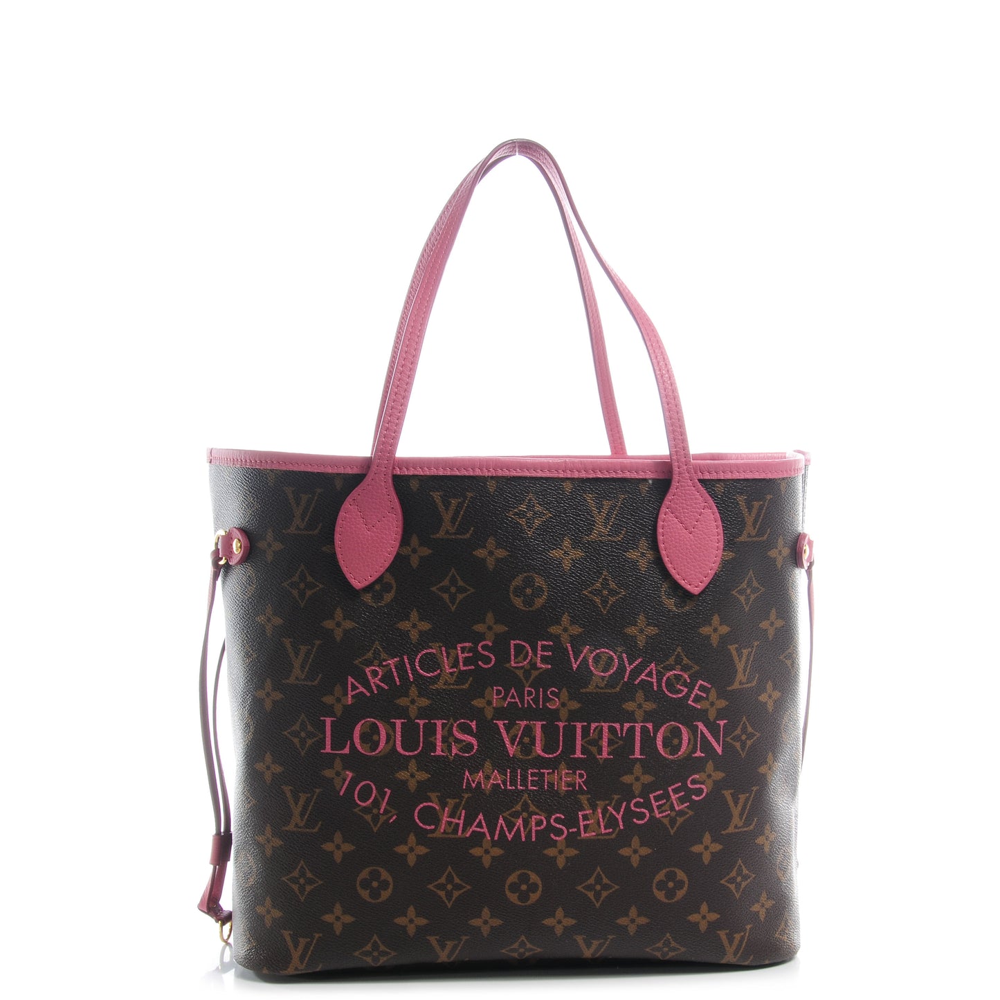 Monogram Articles de Voyage Ikat Neverfull MM Rose Velours