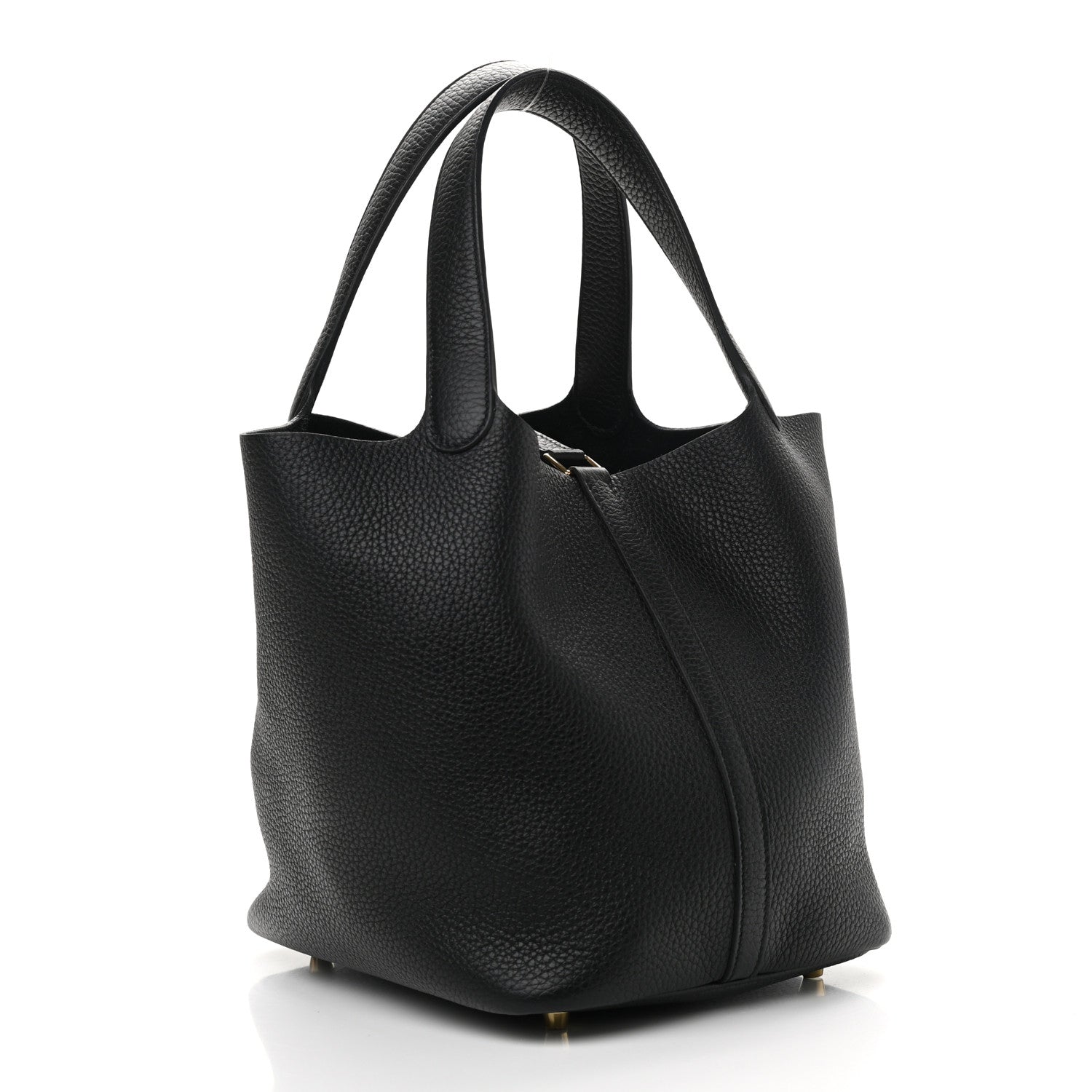 Hermes Taurillon Clemence Picotin Lock 22 MM Black 2 of 9