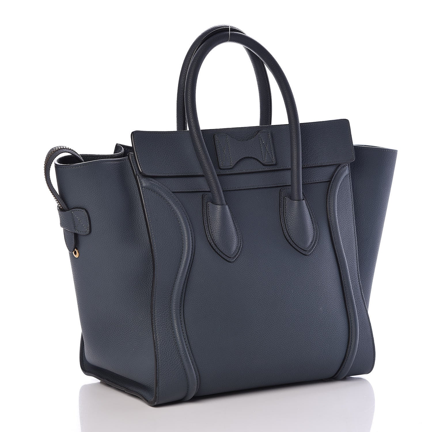 Celine Drummed Calfskin Mini Luggage Slate 3 of 12
