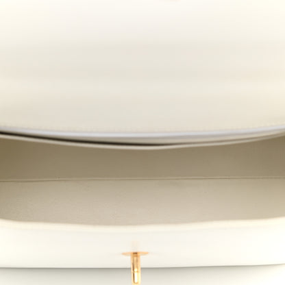 Chanel Caviar Jumbo Kelly Flap White 4 of 9